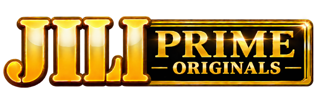 JiliPrime Originals logo: JILI in glossy gold letters beside PRIME ORIGINALS in a gold frame.